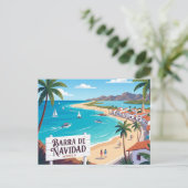 Barra de Navidad Mexico Briefkaart (Staand voorkant)