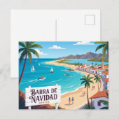Barra de Navidad Mexico Briefkaart (Voorkant / Achterkant)