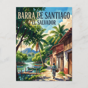 Barra de Santiago El Salvador Briefkaart