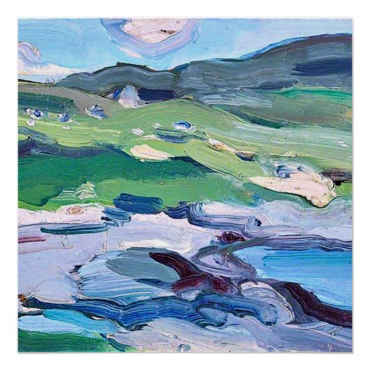 Barra, Schotland, schilderij van Samuel Peploe, Perfect Poster (Voorkant)