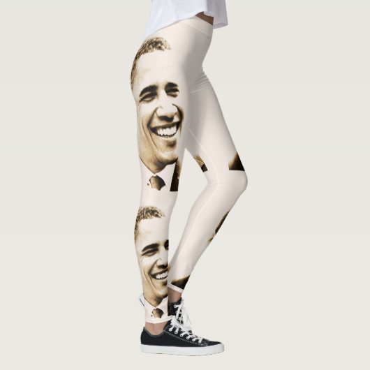 Barrack Obama Light Cream Colour Leggings (Rechts)