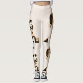 Barrack Obama Light Cream Colour Leggings (Voorkant)