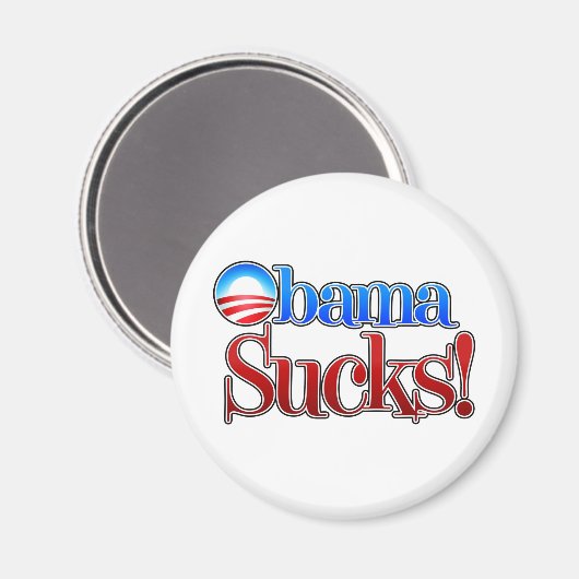 Barrack Obama Sucks Magneet (Voorkant / Achterkant)