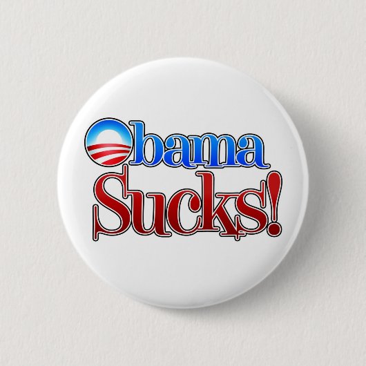 Barrack Obama Sucks Ronde Button 5,7 Cm (Voorkant)