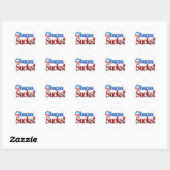 Barrack Obama Sucks Ronde Sticker (Vel)