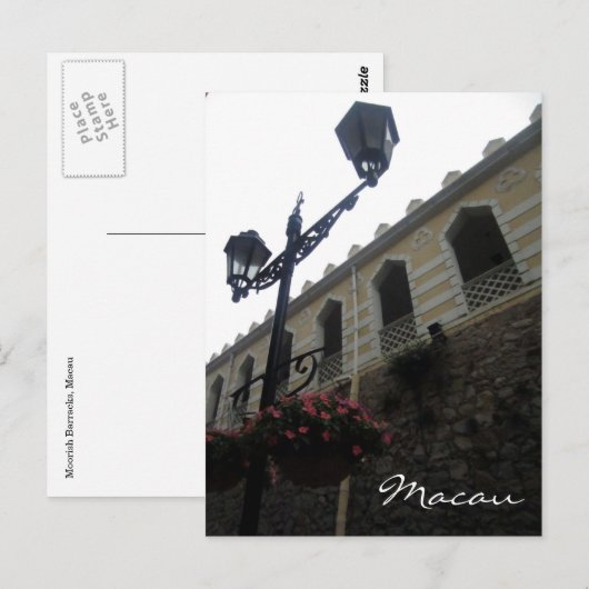 barracks van moorish macau briefkaart (Voorkant / Achterkant)