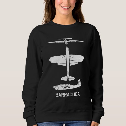 Barracuda British Ww2 Torpedo Dive Bomber Plane Si Trui (Voorkant)