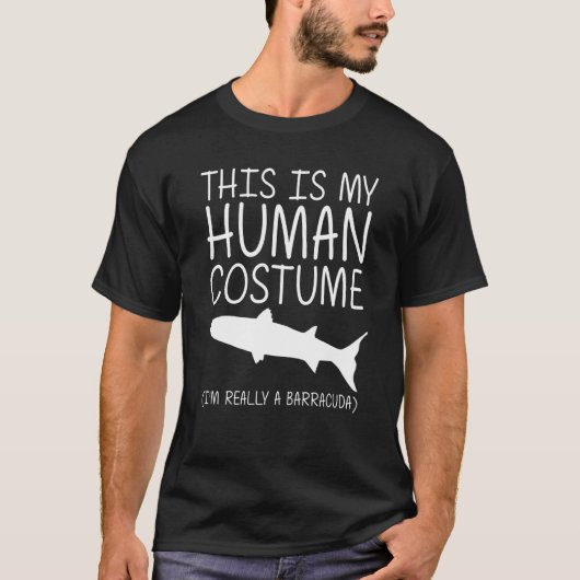 Barracuda Easy Halloween Human Costume Marine T-shirt (Voorkant)