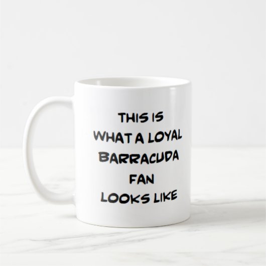 barracuda fan , loyaal koffiemok (Links)