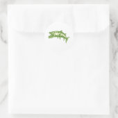 Barracuda Fish #4 Ronde Sticker (Tas)