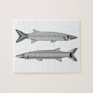 Barracuda Fish Adult Colour Puzzle Legpuzzel