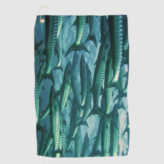 Barracuda Fish Camo Golfhanddoek