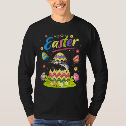 Barracuda Fish Easter Barracuda Happy Pap T-shirt (Voorkant)