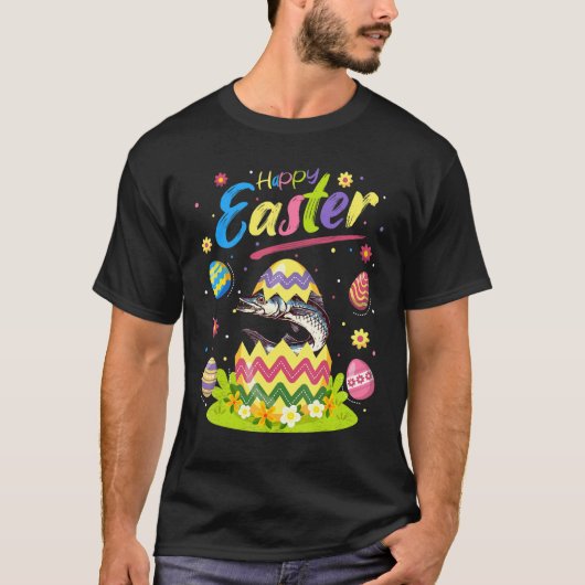 Barracuda Fish Easter Barracuda Happy Pap T-shirt (Voorkant)