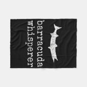 Barracuda Fluisteraar Grappige Barracuda Vissen  Fleece Deken (Voorkant (Horizontaal))