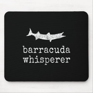 Barracuda Fluisteraar Grappige Barracuda Vissen Muismat