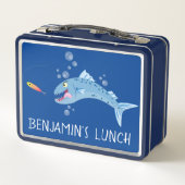 Barracuda hongende cartoon (Achterkant)