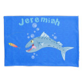 Barracuda hongende cartoon kussensloop (Voorkant)