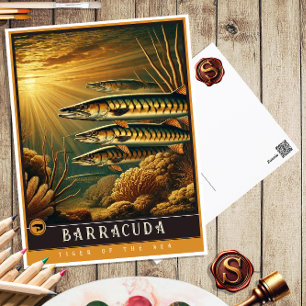 Barracuda   Schattige familie  Briefkaart