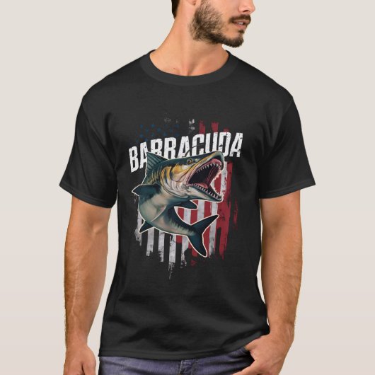 Barracuda Verenigde Staten Vlag T-shirt (Voorkant)