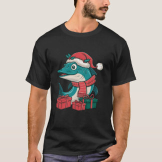 Barracuda Vis Kerstfeesten Familie Santa Barr T-shirt