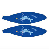 Barracuda vissen hongerig vissen cartoon illustrat basketbal (Panelen)