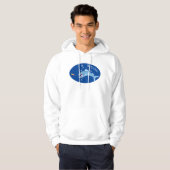 Barracuda vissen hongerig vissen cartoon illustrat hoodie (Voorkant volledig)