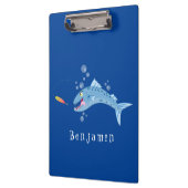 Barracuda vissen hongerig vissen cartoon illustrat klembord (Links)