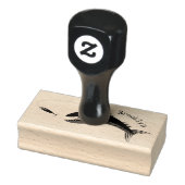 Barracuda vissen hongerig vissen cartoon illustrat rubberstempel (Stempel)