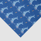 Barracuda vissen hongerig vissen cartoon illustrat tissuepapier (Detail)