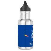 Barracuda vissen hongerig vissen cartoon illustrat waterfles  (Links)