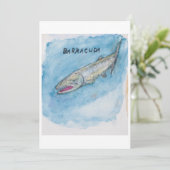 Barracuda Wenskaart Kaart (Staand voorkant)