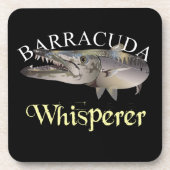 Barracuda Whisperer Dark gekleurd Bier Onderzetter (Voorkant)