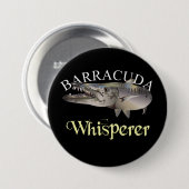 Barracuda Whisperer Dark gekleurd Ronde Button 7,6 Cm (Voorkant /achterkant)