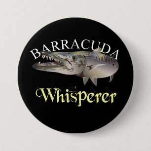 Barracuda Whisperer Dark gekleurd Ronde Button 7,6 Cm