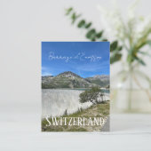 barrage d'Emosson, Zwitserland, dam, bergen Briefkaart (Staand voorkant)