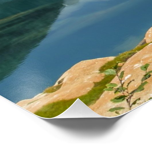 Barrage D'Emosson, Zwitserland Perfect Poster (Hoek)