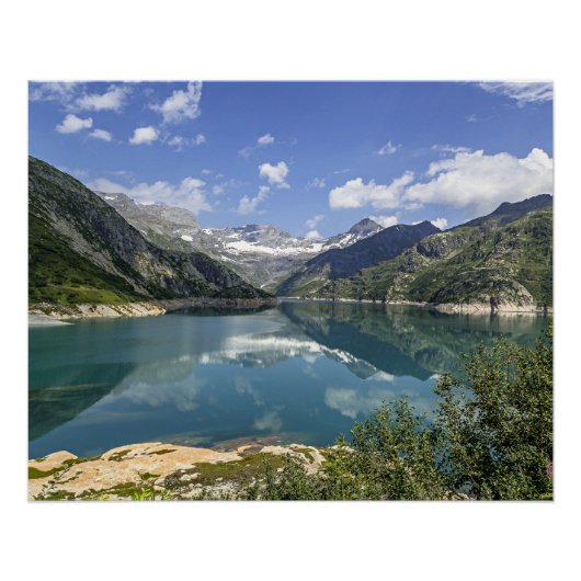 Barrage D'Emosson, Zwitserland Perfect Poster (Voorkant)