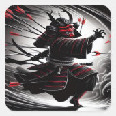 Barrage Oni  Vierkante Sticker (Voorkant)