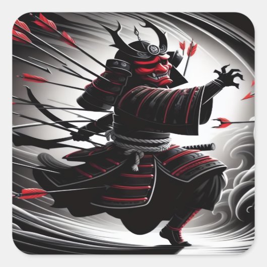 Barrage Oni Vierkante Sticker (Voorkant)