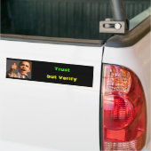 Barrak Obama, Vertrouwen, maar Verifiëren Bumpersticker (Op Truck)