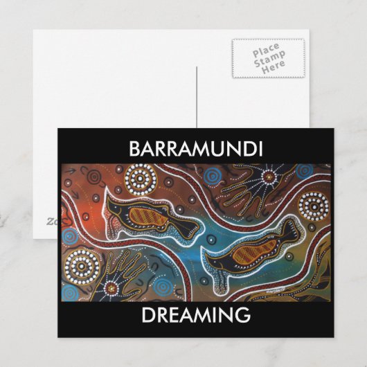 Barramundi Dreaming Briefkaart (Voorkant / Achterkant)