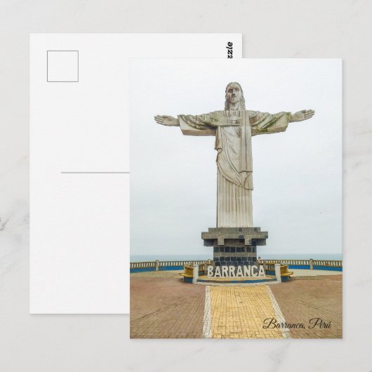 Barranca, Perú, Christo Redentor Briefkaart (Voorkant / Achterkant)
