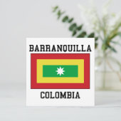 Barranquilla, Colombia Kaart (Staand voorkant)