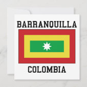 Barranquilla, Colombia Kaart (Voorkant)