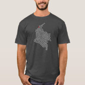 Barranquilla Colombia Red Dot T-shirt (Voorkant)