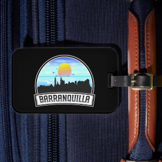 Barranquilla Colombia Skyline Panorama Uitzicht Bagagelabel