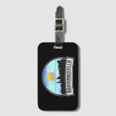 Barranquilla Colombia Skyline Panorama Uitzicht Bagagelabel (Voorkant (verticaal))