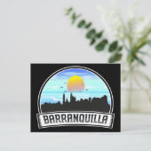 Barranquilla Colombia Skyline Panorama Uitzicht Briefkaart (Staand voorkant)