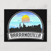 Barranquilla Colombia Skyline Panorama Uitzicht Briefkaart (Voorkant)